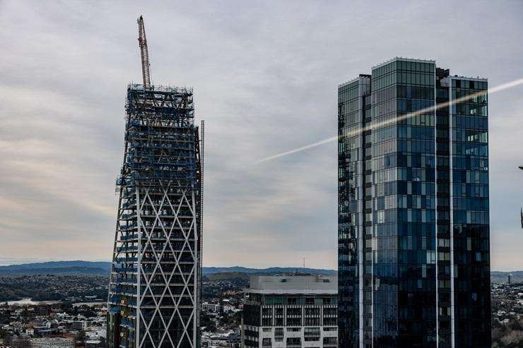 The unfinished Seascape apartment tower in Auckland's CBD is being sold by receivers as part of a wider Shundi Customs property sale.