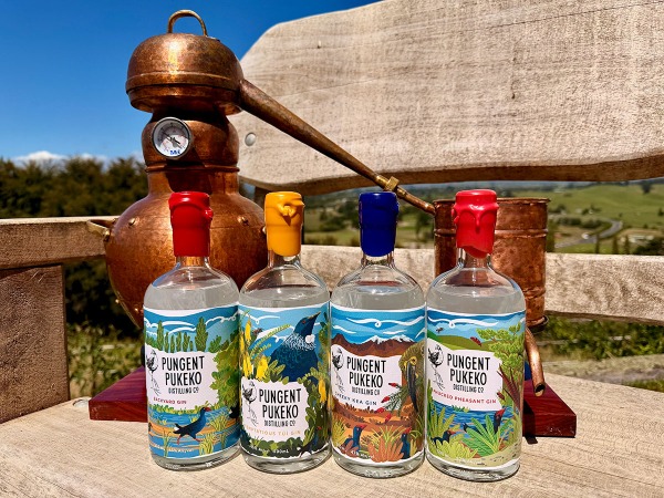 Pungent Pukeko founder Jack Walters says local botanicals and an unusual dairy-based spirit sit behind the gin brand's World Gin Awards gold.